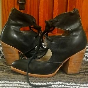 Freebird lace-up booties